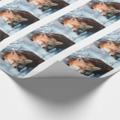 Weihnachts-Schneefraut Weihnachten Weihnachten Wei Geschenkpapier (Ecke)