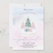 Weihnachts-Schneeglobe-Winter-Geschlechtsverkehr Einladung (Vorderseite)