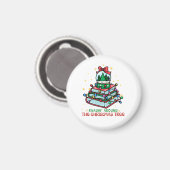 Weihnachts-Schneekugel-Buch für Leser Magnet (Vorderseite/Rückseite)
