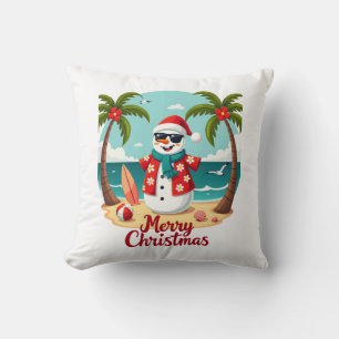 Weihnachts Schneemann (1) Kissen
