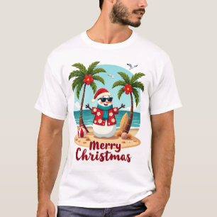 Weihnachts-Schneemann (3) T-Shirt