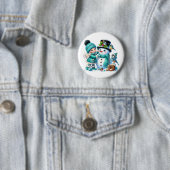 Weihnachts-Schneemann Button (Beispiel)