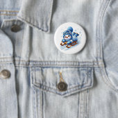 Weihnachts-Schneemann Button (Beispiel)