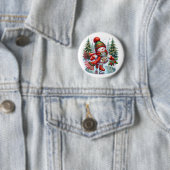 Weihnachts-Schneemann Button (Beispiel)