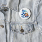 Weihnachts-Schneemann Button (Beispiel)