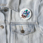 Weihnachts-Schneemann Button (Beispiel)