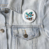 Weihnachts-Schneemann Button (Beispiel)