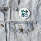 Weihnachts-Schneemann Button (Beispiel)