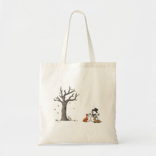Weihnachts-Schneemann-Fuchs-und-Hirsch-Waldtier  Tragetasche