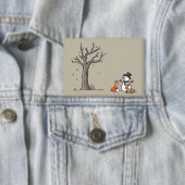 Weihnachts-Schneemann Fuchs und Reh Waldtier Button (Insitu)
