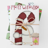 Weihnachts-Schneemann-Kaffee Ugly Weihnachtssüßer Geschenkpapier Set (Beispiel)