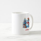 Weihnachts-Schneemann Kaffeetasse (VorderseiteRechts)