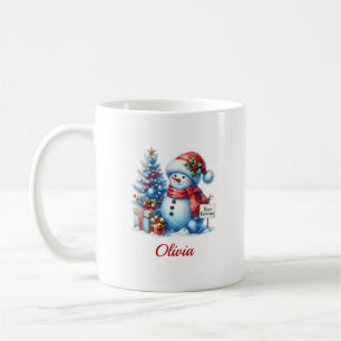 Weihnachts-Schneemann Kaffeetasse