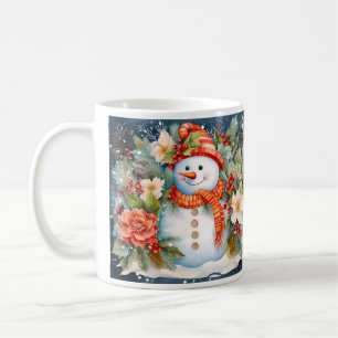 Weihnachts-Schneemann Kaffeetasse