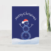 Weihnachts-Schneemann Karte (Vorderseite)