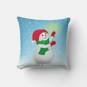 Weihnachts-Schneemann Kissen