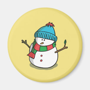 Weihnachts-Schneemann-Magnet Magnet