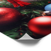 Weihnachts-Schneemann Poster (Ecke)