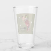 Weihnachts-Schneemann-Strumpf Glas (Rückseite)