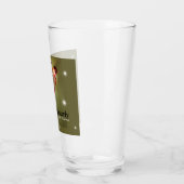 Weihnachts-Schneemann-Strumpf Glas (Links)