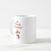 Weihnachts-Schneemann-Tasse - 11oz Kaffeetasse (Vorderseite Links)