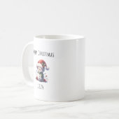 Weihnachts-Schneemann-Tasse Kaffeetasse (Vorderseite Links)