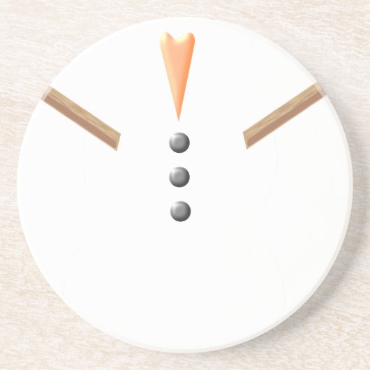 Weihnachts-Schneemann Untersetzer (Vorne)