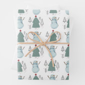 Weihnachts-Schneemann-Verpackung Geschenkpapier Set (Beispiel)