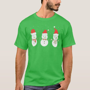 Weihnachts-Schneemann Weihnachtsbaum Kapuze vintag T-Shirt