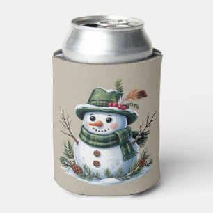 Weihnachts-Schneemann Winterzeit Feiertag Dosenkühler