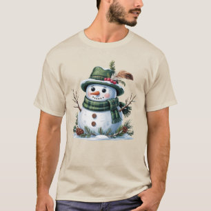 Weihnachts-Schneemann Winterzeit Feiertag T-Shirt