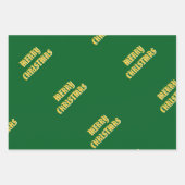 Weihnachts-Schneemänner Geschenkpapier Set (Vorderseite 3)