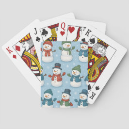 Weihnachts-Schneemänner-Schneeflocken-Kartenspiel Spielkarten