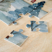 Weihnachts-Schneestadt Puzzle (Seite)