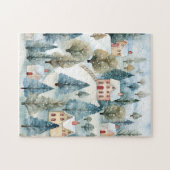 Weihnachts-Schneestadt Puzzle (Horizontal)