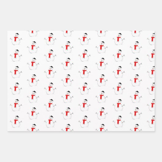 Weihnachts-Schneeurlaub Rot schwarz stilvoll Geschenkpapier Set (Vorderseite)