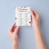 Weihnachts-Schnitzeljagd-Checkliste Kunst Flyer (Gruppe)
