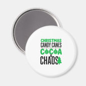 Weihnachts-Schoko-Haken Chaos Design Magnet (Vorderseite/Rückseite)
