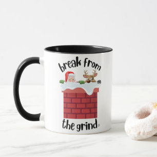 Weihnachts-Schornstein-Humor-Kaffeetasse Tasse