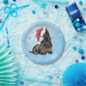 Weihnachts-Schottische Terrier-Papierplatte Pappteller (Party)