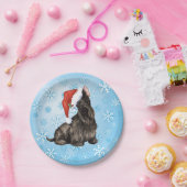 Weihnachts-Schottische Terrier-Papierplatte Pappteller (Party)