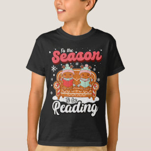 Weihnachts-Schullehrer Retro-Bibliothekar Groovy X T-Shirt
