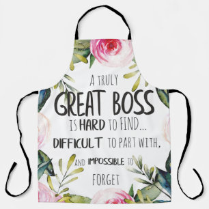 Weihnachts-Schürze für Boss-Wertschätzung danke Schürze