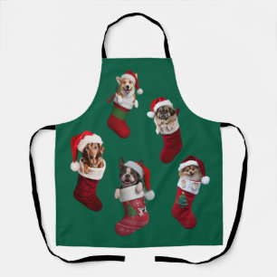 Weihnachts-Schürze für kleine Hunde Schürze