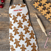 Weihnachts-Schürze Gingerbrei Men Pattern Schürze