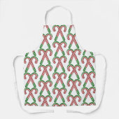 Weihnachts-Schürze mit Candy Canes Schürze (Vorderseite)