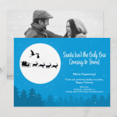 Weihnachts-Schwangerschaft Ankündigung Foto kommt  (Vorne/Hinten)