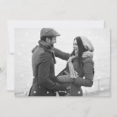 Weihnachts-Schwangerschaft Ankündigung Foto kommt  (Rückseite)