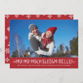 Weihnachts-Schwangerschaftsankündigung Heiliger Sc Feiertagskarte (Vorne/Hinten)