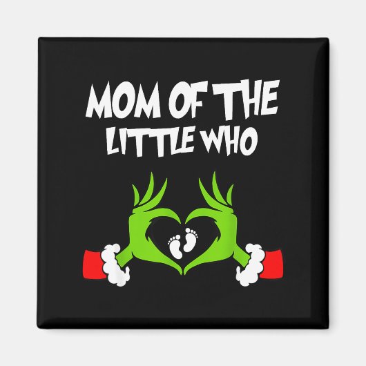 Weihnachts-Schwangerschaftsankündigung Lustige Mut Magnet (Vorne)